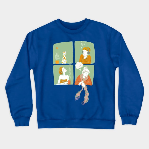 Windows20 - Corona-Neighbours Crewneck Sweatshirt by mnutz